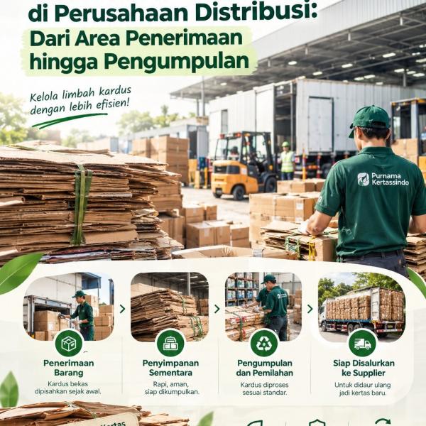 Siklus Kardus Bekas di Perusahaan Distribusi: Dari Area Penerimaan hingga Pengumpulan